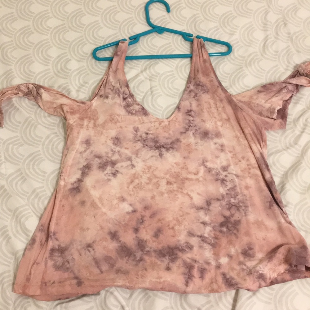 American Eagle Tie dye off the shoulder top